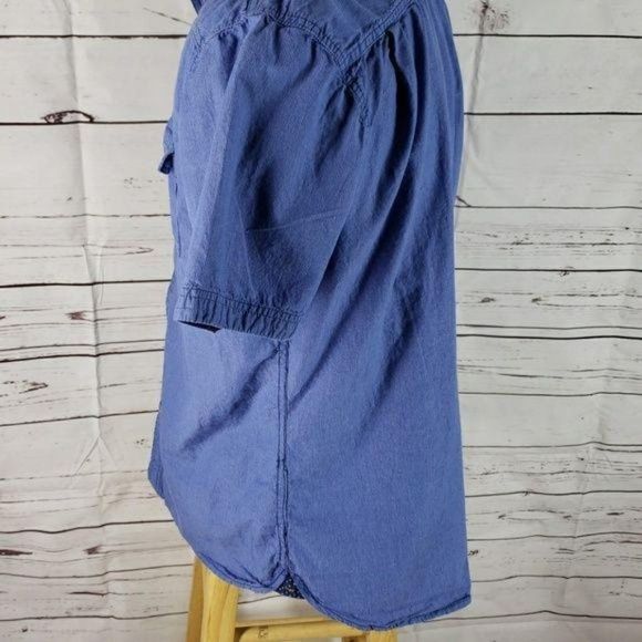 Lee button down casual XL mens‎ blue shirt - Picture 6 of 8